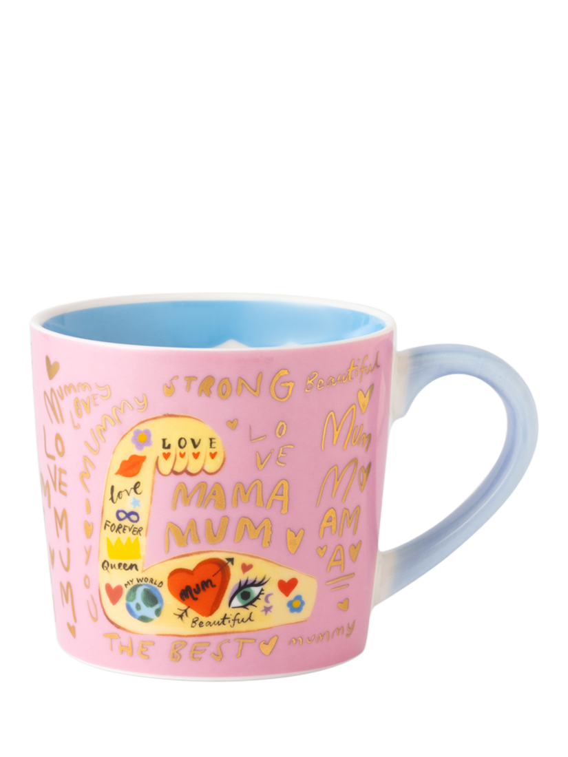 Eleanor Bowmer 'Strong Mum' New Bone China Mug, 300ml
