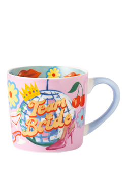 Eleanor Bowmer 'Team Bride' New Bone China Mug, 300ml, Multi