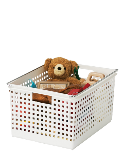 Like-it Modular Storage Basket, Medium, W34cm, White, White