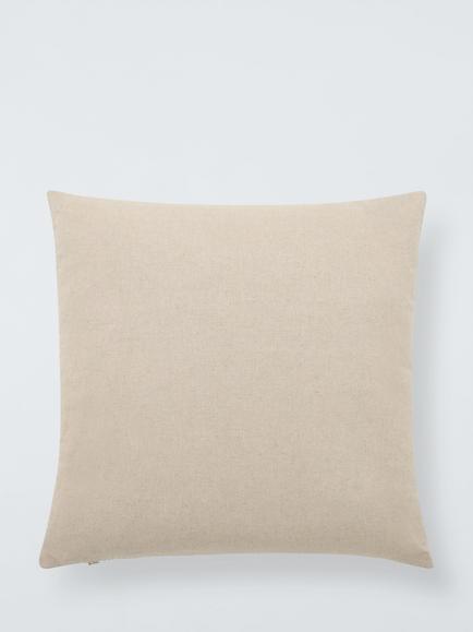John Lewis Wool Blend Cushion, Oat - view 2, Oat