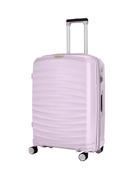 Rock Sunwave 8-Wheel 66cm Expandable Medium Suitcase, Lilac