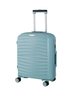 Rock Sunwave 8-Wheel 54cm Expandable Cabin Case, Light Blue