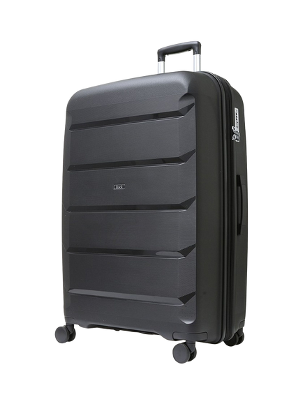 Rock Tulum 8-Wheel Expandable Suitcase Set, 3 Piece - view 2, Black