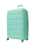 Rock Tulum 8-Wheel Expandable Suitcase Set, 3 Piece, Turquoise