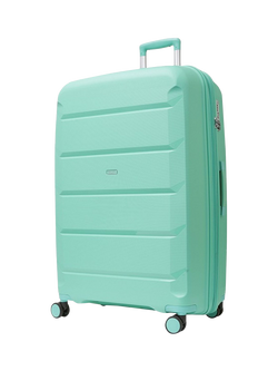 Rock Tulum 8-Wheel Expandable Suitcase Set, 3 Piece - view 2, Turquoise