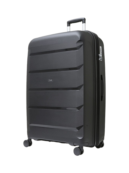 Rock Tulum 8-Wheel 78cm Expandable Large Suitcase, 105L, Black