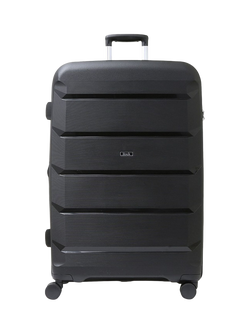Rock Tulum 8-Wheel 78cm Expandable Large Suitcase, 105L - view 2, Black
