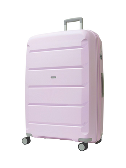 Rock Tulum 8-Wheel 78cm Expandable Large Suitcase, 105L, Lilac