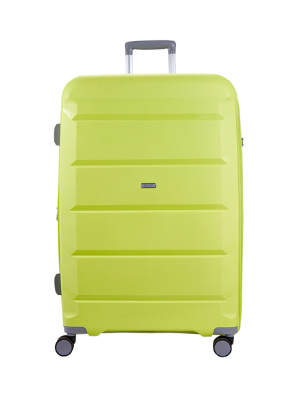 Rock Tulum 8-Wheel 78cm Expandable Large Suitcase, 105L, Lime - view 2, Lime