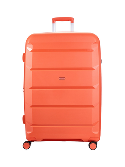 Rock Tulum 8-Wheel 78cm Expandable Large Suitcase, 105L - view 2, Peach