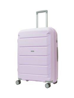 Rock Tulum 8-Wheel 66cm Expandable Medium Suitcase, 63L, Lilac