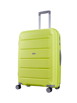 Rock Tulum 8-Wheel 66cm Expandable Medium Suitcase, 63L, Lime