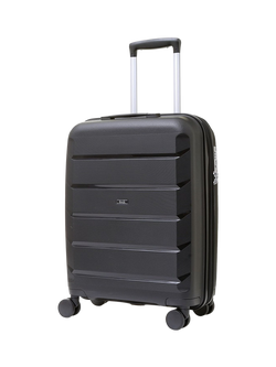 Rock Tulum 8-Wheel 55cm Expandable Cabin Case, 36L, Black
