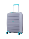 Rock Tulum 8-Wheel 55cm Expandable Cabin Case, 36L, Grey/Aqua