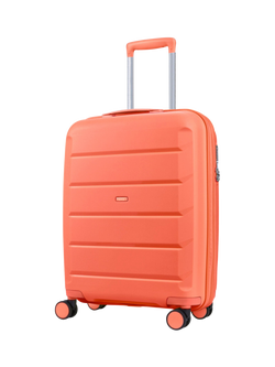 Rock Tulum 8-Wheel 55cm Expandable Cabin Case, 36L, Peach