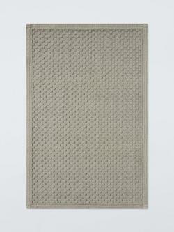 John Lewis Organic Cotton Bath Mat, Olive