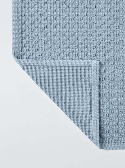 John Lewis Organic Cotton Bath Mat - view 2, Pacific