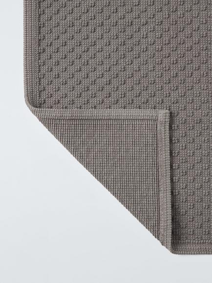 John Lewis Organic Cotton Bath Mat - view 2, Steel