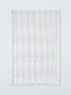 John Lewis Organic Cotton Bath Mat, White