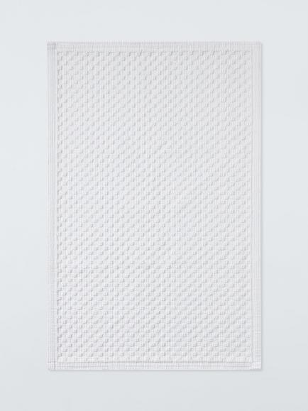 John Lewis Organic Cotton Bath Mat, White