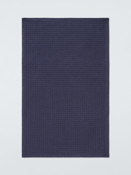 John Lewis Waffle Bath Mat, Dark Indigo