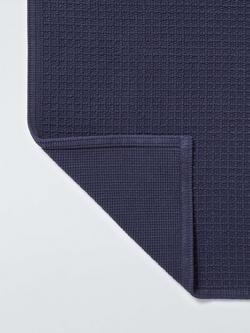 John Lewis Waffle Bath Mat - view 2, Dark Indigo