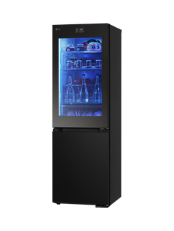 LG GBG7190CEV Freestanding 60/40 Fridge Freezer, Essence Black - view 2, Black