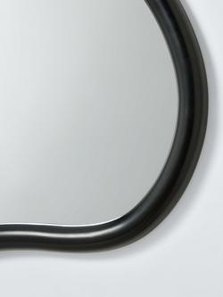 John Lewis Abstract Wall Mirror, 90 x 70cm, Black - view 2, Black