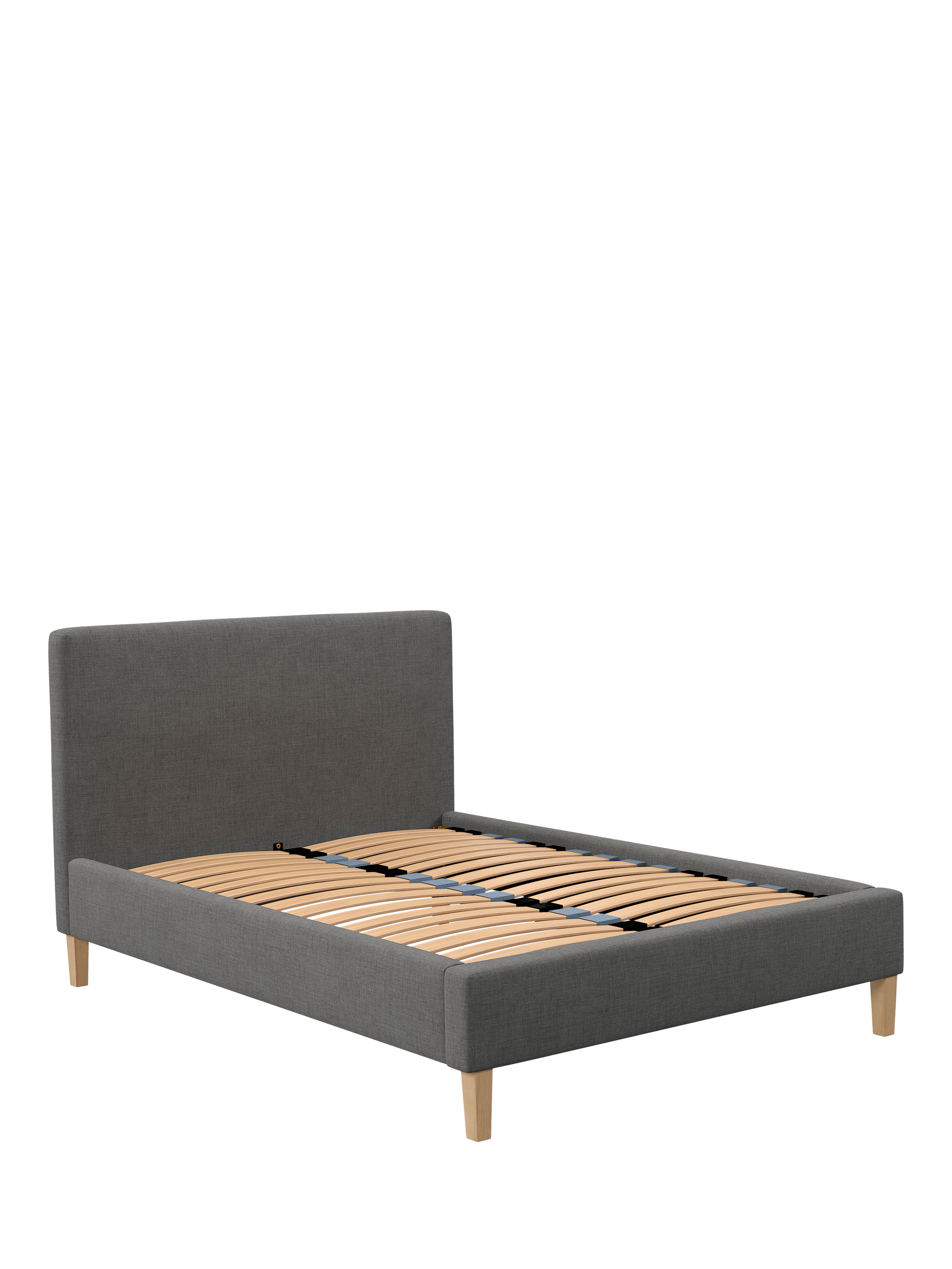 John Lewis Emily Limited Edition Bed Frame, King Size, Cotton Effect Dark Grey
