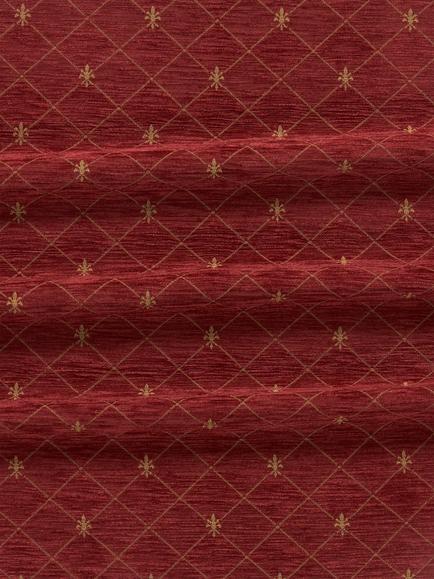 John Lewis Regal Furnishing Fabric, Claret - view 2, Claret