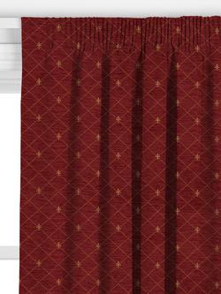 John Lewis Regal Made to Measure Curtains or Roman Blind, Claret - view 2, Claret