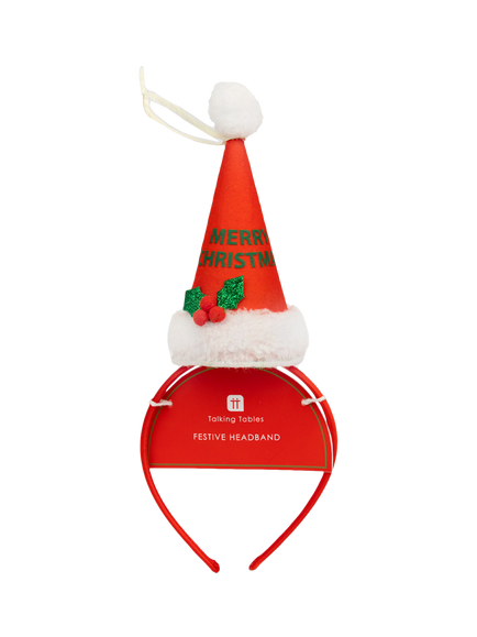 Talking Tables Merry Christmas Headband, Multi, Multi