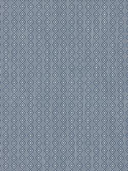 John Lewis Diamond Weave Made to Measure Curtains or Roman Blind, Blue, 