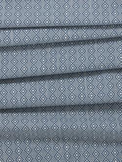 John Lewis Diamond Weave Furnishing Fabric - view 2, Indian Blue