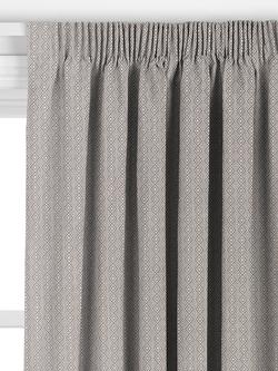 John Lewis Diamond Weave Made to Measure Curtains or Roman Blind, Grey - view 2, 