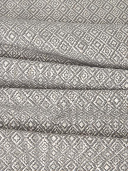 John Lewis Diamond Weave Furnishing Fabric - view 2, Grey