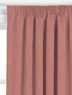John Lewis Diamond Weave Made to Measure Curtains or Roman Blind, Paprika - view 2, 