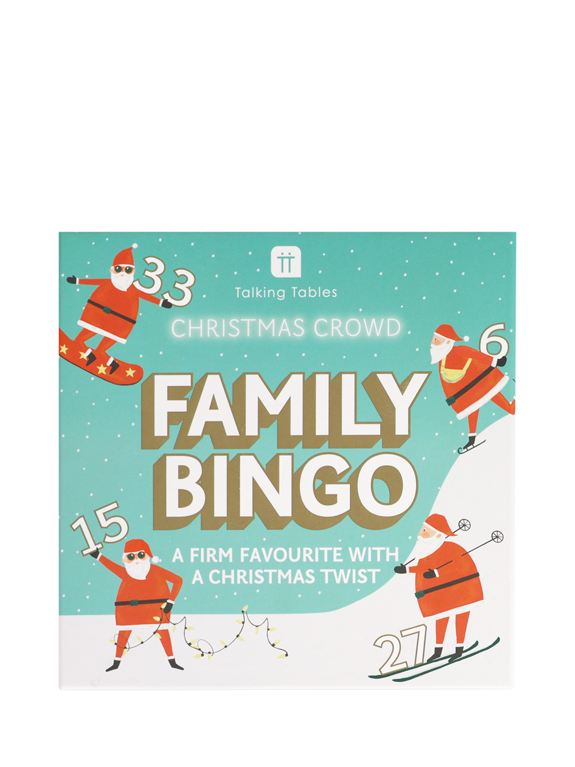 Talking Tables Fun Guy Santa Family Bingo