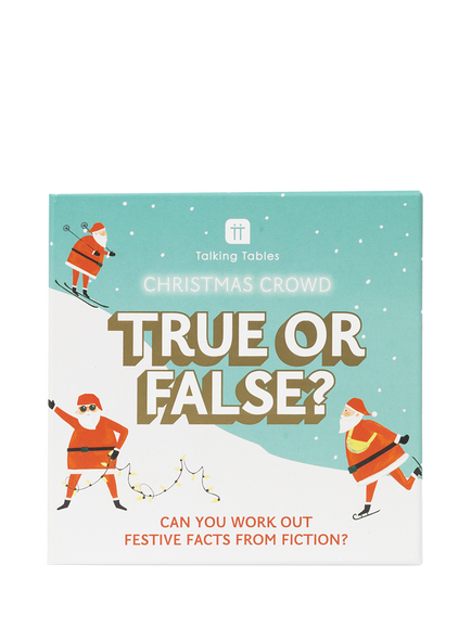 Talking Tables Fun Guy Santa Christmas True or False Game, Multi