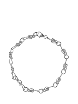 Nina B Bowline Link Bracelet, Silver, Silver