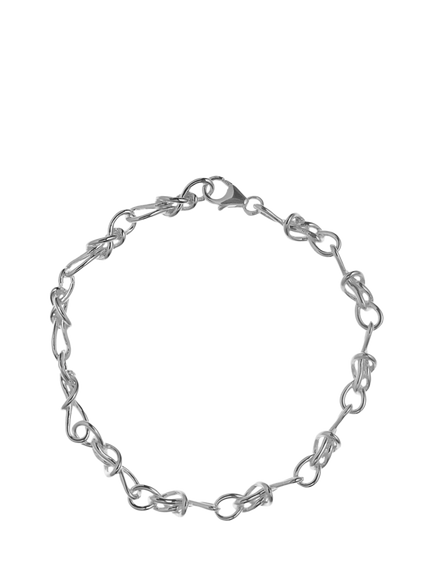 Nina B Bowline Link Bracelet, Silver, Silver