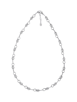Nina B Bowline Collar Necklace, Silver, 