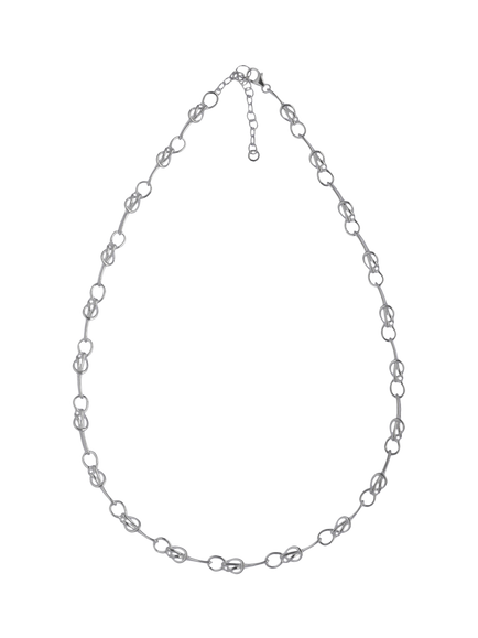 Nina B Bowline Collar Necklace, Silver, 