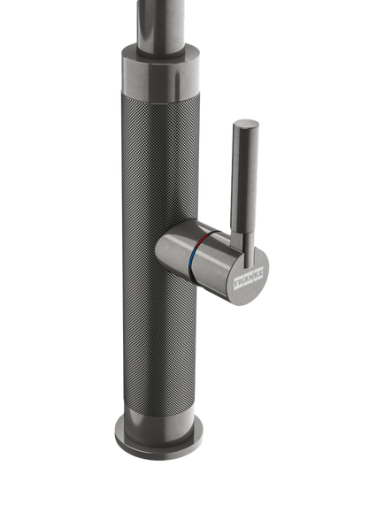 Franke Mythos Masterpiece Pull-Out Nozzle Swivel J Spout Single Lever Kitchen Mixer Tap - view 2, Anthracite