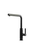Franke Tessuto Swivel L Spout Single Side Lever Kitchen Mixer Tap, Matt Black