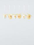 John Lewis Floral Egg Hanging Decoration, Pack of 6