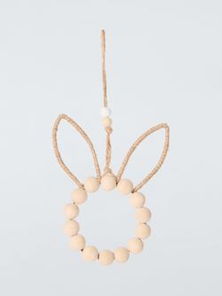 John Lewis Beaded Bunny Hanging Decoration, 