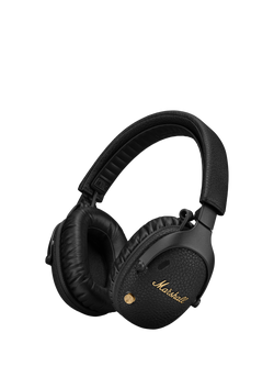 Marshall Monitor III ANC Noise Cancelling Wireless Bluetooth Over-Ear Headphones with Mic/Remote, Black, Black