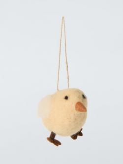 John Lewis Felt Chick Hanging Decoration, 