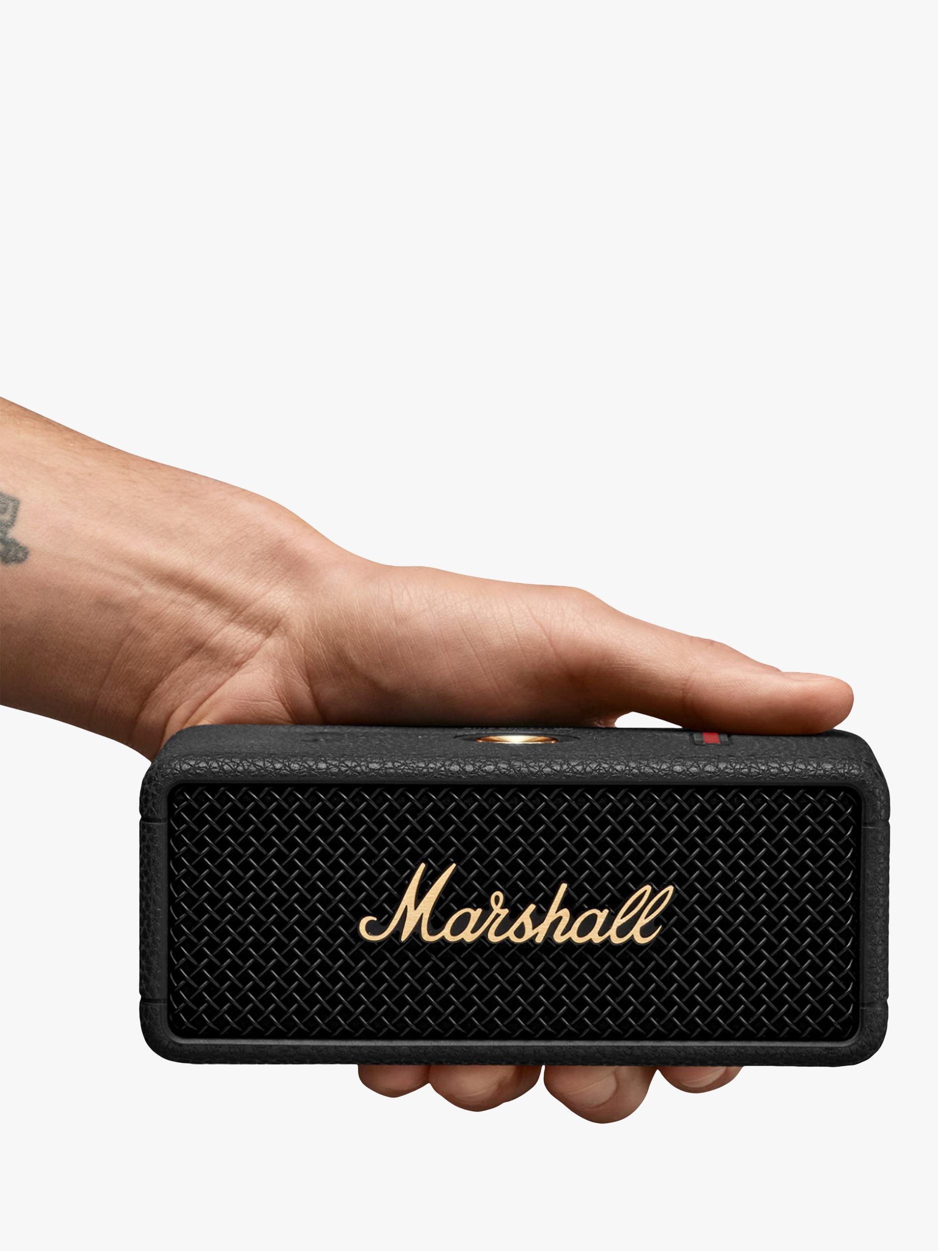 Marshall Emberton III Portable Bluetooth Speaker, Black & Brass Marshall Emberton III Portable Bluetooth Speaker, Black & Brass